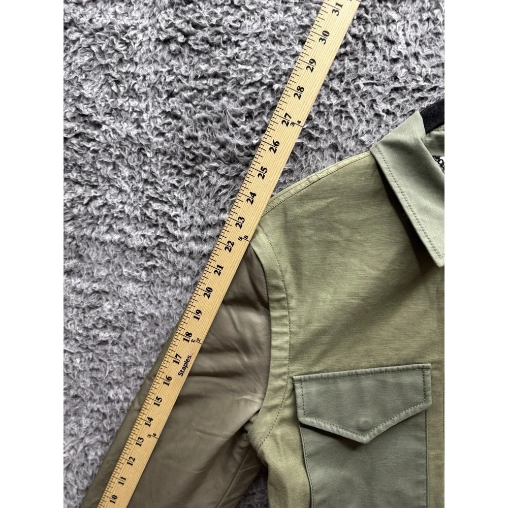 $595‎ Rag & Bone Green Modular Convertible (Vest) Field Jacket Size XS